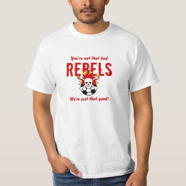 Camiseta T dos rebeldes (Frente)