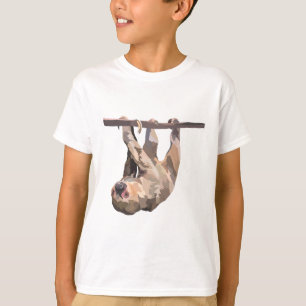 Camiseta T é para Dois Toed Sloth