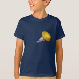 Camiseta T elétrico da juventude Jellyfish2