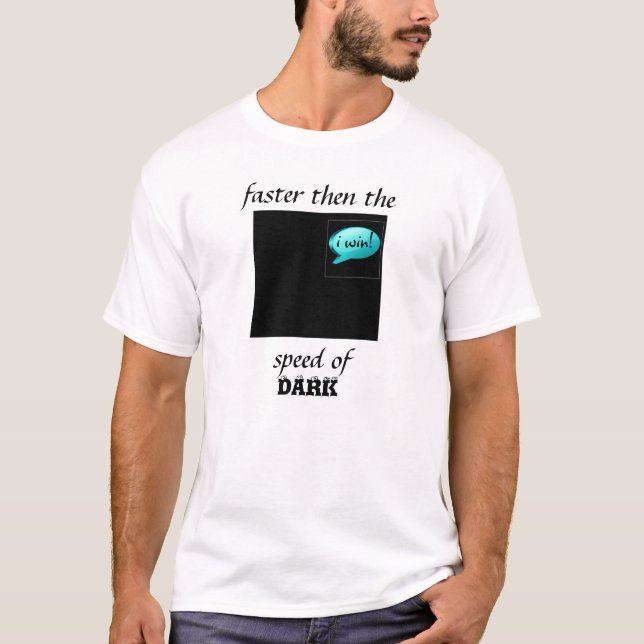 Camiseta T engraçado da velocidade (Frente)