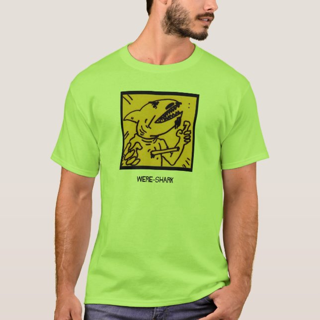Camiseta T épico do Estar-Tubarão de Webcomic (Frente)