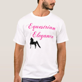 Camiseta T equestre da elegância