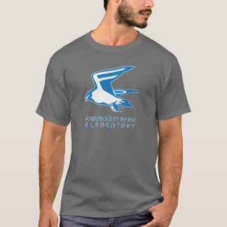 Camiseta T escuro do falcão com o gráfico claro do falcão