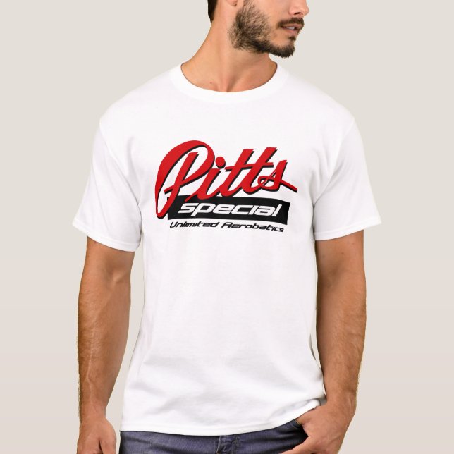Camiseta T especial do logotipo de Pitts (Frente)