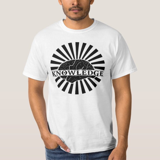 Camiseta T "estourado" do conhecimento (Frente)