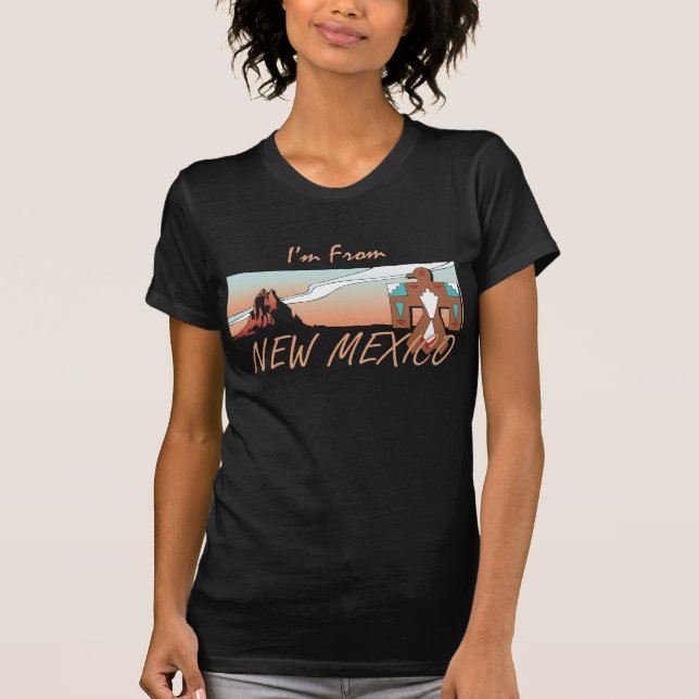 Camiseta T eu sou de New mexico (Frente)