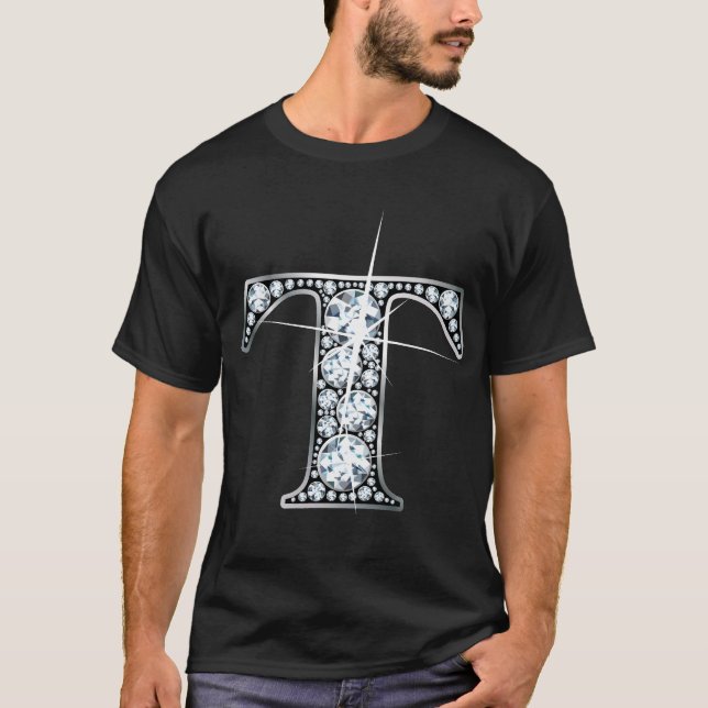 Camiseta T" Faux-"Diamond Bling" T-Shirt (Frente)