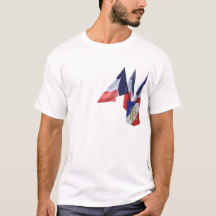 Camiseta T francês da bandeira