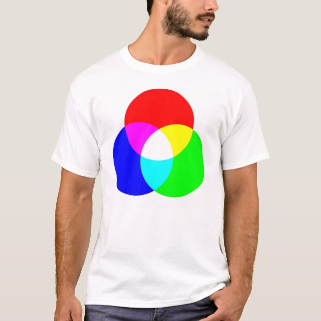 Camiseta T frente e verso do RGB & do CYM (Frente)