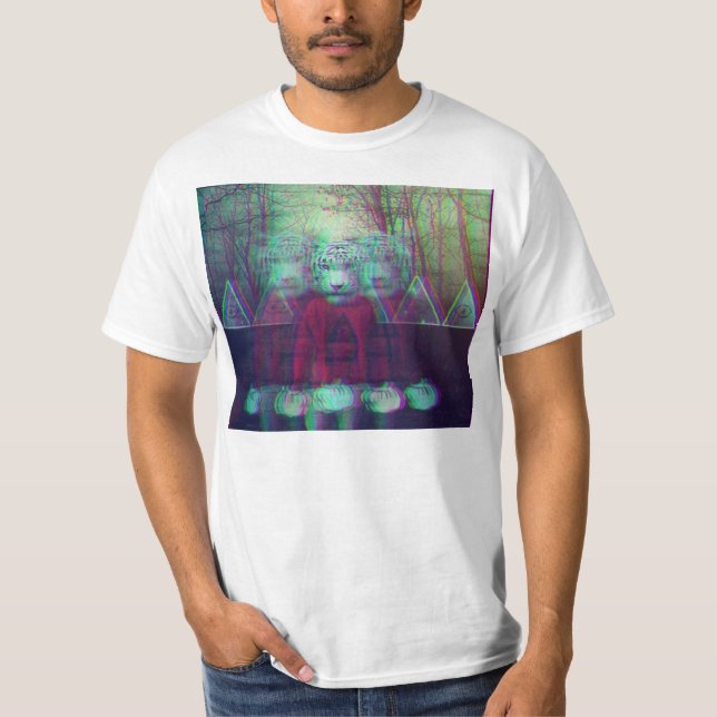 Camiseta T fresco do hipster (Frente)