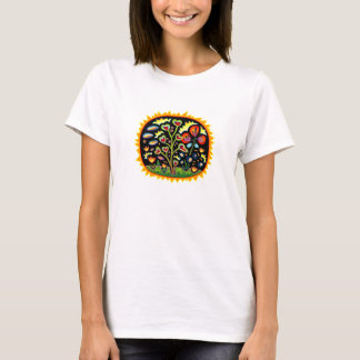 Camiseta T Funky do jardim