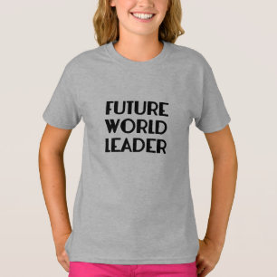 Camiseta T futuro do líder mundial