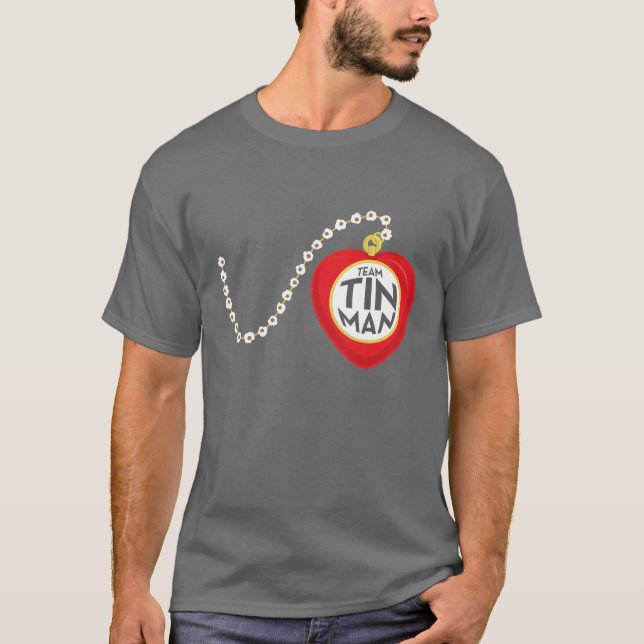 Camiseta T genérico do homem da lata da equipe (Frente)