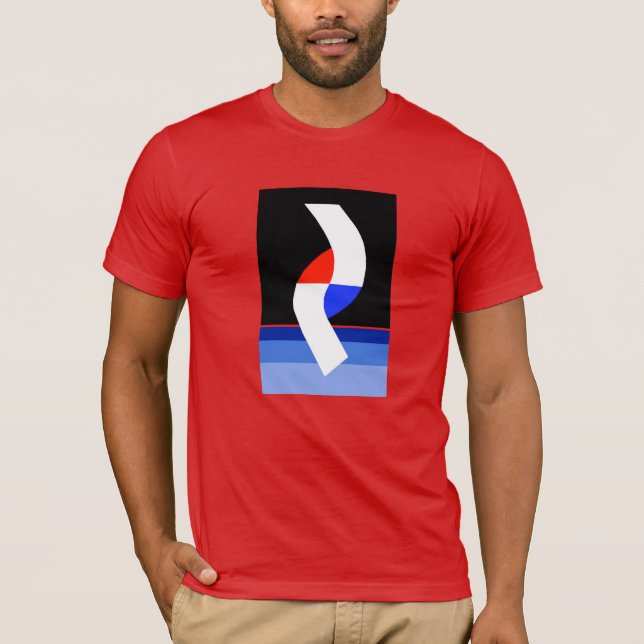 Camiseta T gráfico abstrato (Frente)