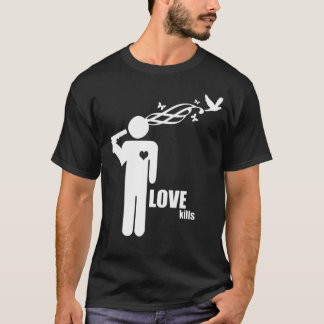 Camiseta T gráfico de LoveKills (escuro)