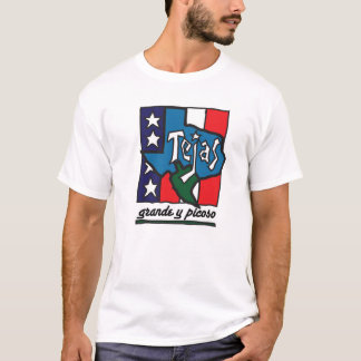 Camiseta T gráfico de "Tejas"