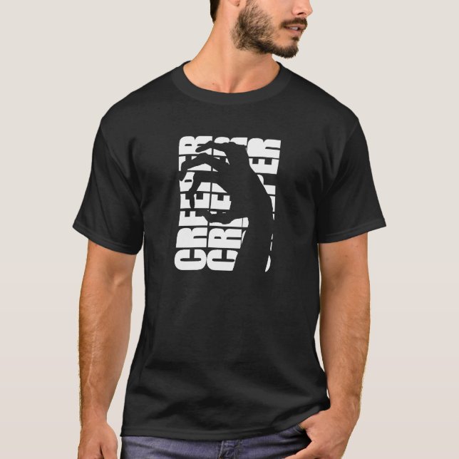 Camiseta T gráfico do Creeper - preto - pela mordaça (Frente)
