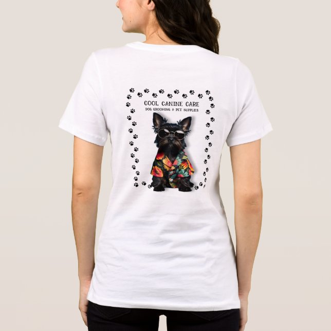 Camiseta-T-Groomer de Cães (Verso)
