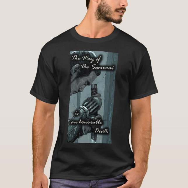 Camiseta T honorável da morte preta (Frente)