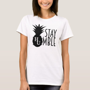 Camiseta T humilde da estada