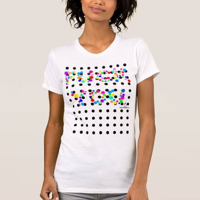 Camiseta T impertinente para meninas colourblind (Frente)