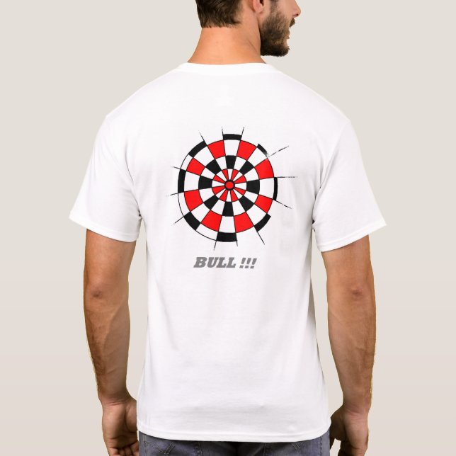 Camiseta T impresso do conselho de dardo (Verso)