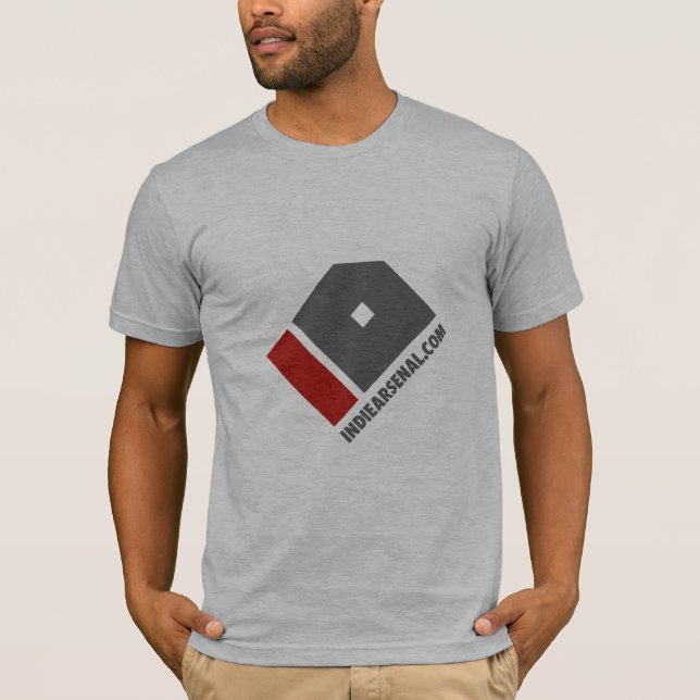 Camiseta T inclinado cabido (Frente)