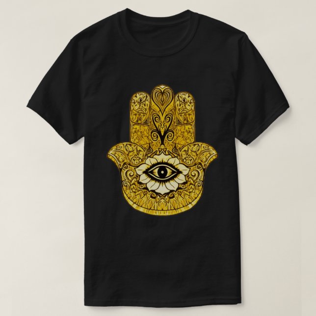Camiseta T Indie do gráfico da arte do símbolo Dourado de (Frente do Design)