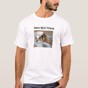 Camiseta T inglês do t-shirt do filhote de cachorro do