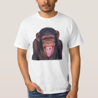 Camiseta T insolente do macaco