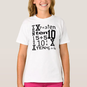 Camiseta T inspirado MATEMÁTICA do ANIVERSÁRIO do