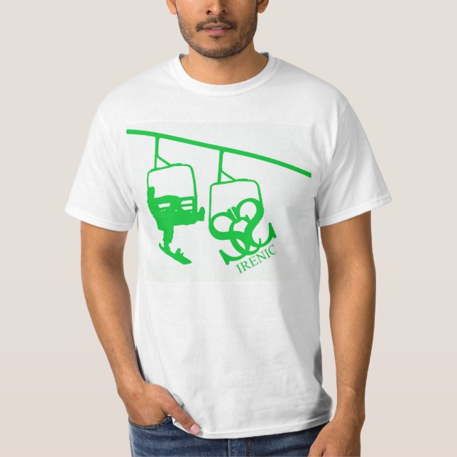 Camiseta T irénico da vida do esqui (Frente)