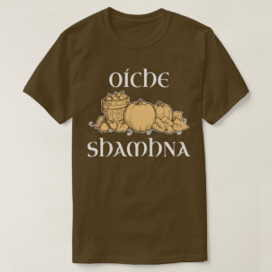 Camiseta T irlandês da abóbora do Dia das Bruxas do céltico