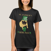 T irlandês do Pug de St Patrick do divertimento