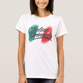 Camiseta T italiano da princesa