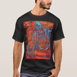 Camiseta T japonês das belas artes do Swordsman do samurai
