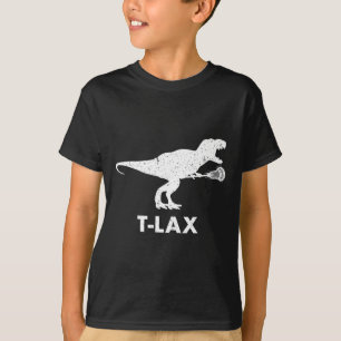 Camiseta T-lax Dinossauro . Cool Dino Lax Jogador de Lacros