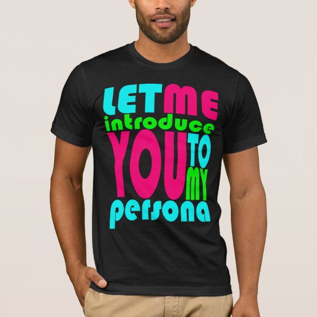 Camiseta T lírico da "personalidade" (Frente)