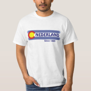 Camiseta T local do valor da bandeira de Nederland Colorado