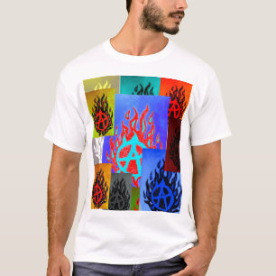 Camiseta T Logotipo-Total Anarquia-Novo da anarquia de