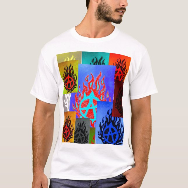 Camiseta T Logotipo-Total Anarquia-Novo da anarquia de (Frente)