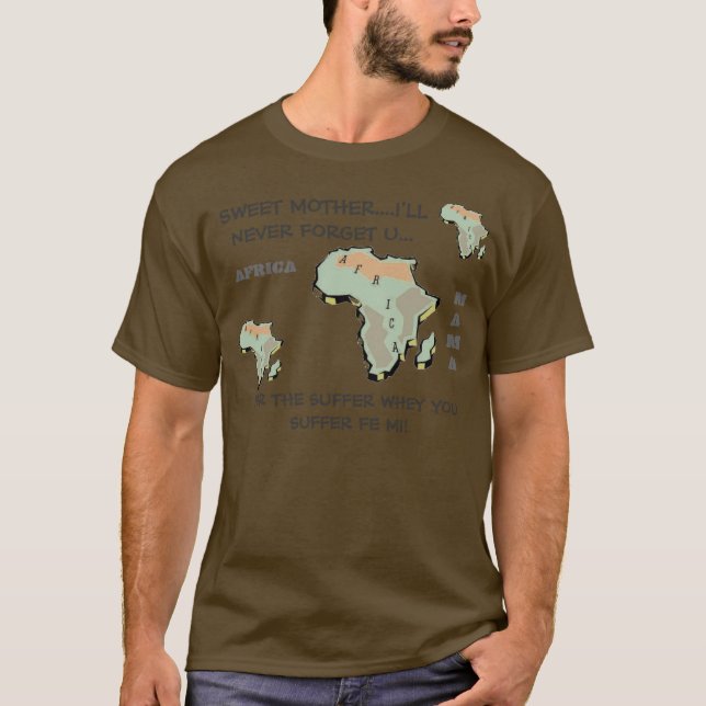 CAMISETA T LONGO DA CAPA DA MÃE DOCE VERDE (Frente)