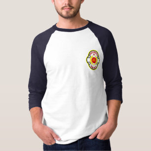 Camiseta T longo da Capa do departamento dos bombeiros do