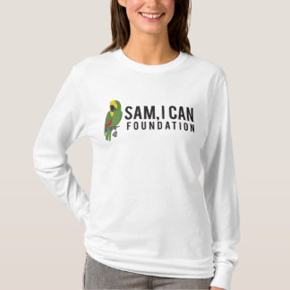 Camiseta T longo da luva das mulheres