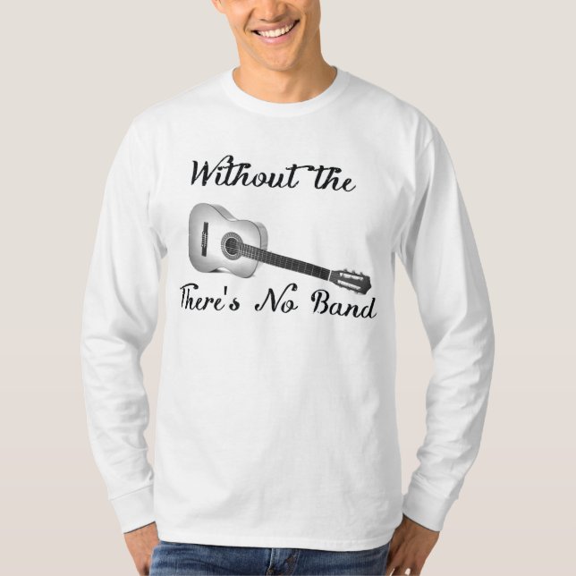 Camiseta T longo Nano da Capa do Hanes dos homens da (Frente)