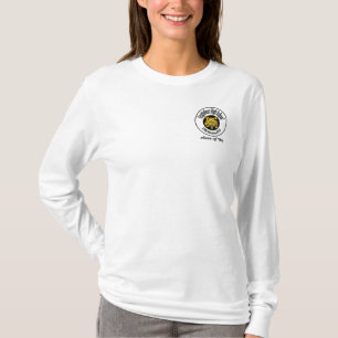 Camiseta T longo Nano da luva do Hanes das mulheres