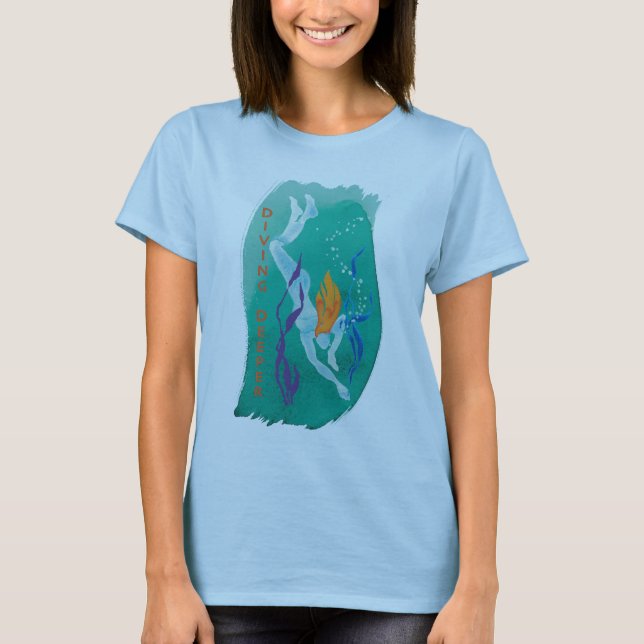 Camiseta T mais profundo de mergulho - mulheres (Frente)