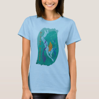 Camiseta T mais profundo de mergulho - mulheres claramente