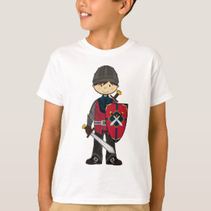 Camiseta T medieval bonito do cavaleiro