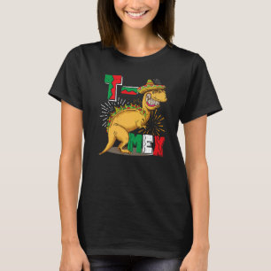 Camiseta T Mex Tacosaurus Rex Taco Cinco De Mayo Dinossaur 